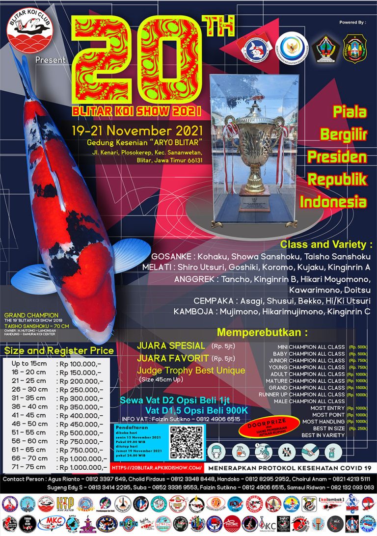 Blitar Koi Show 2021 Poster REV 15 11 21
