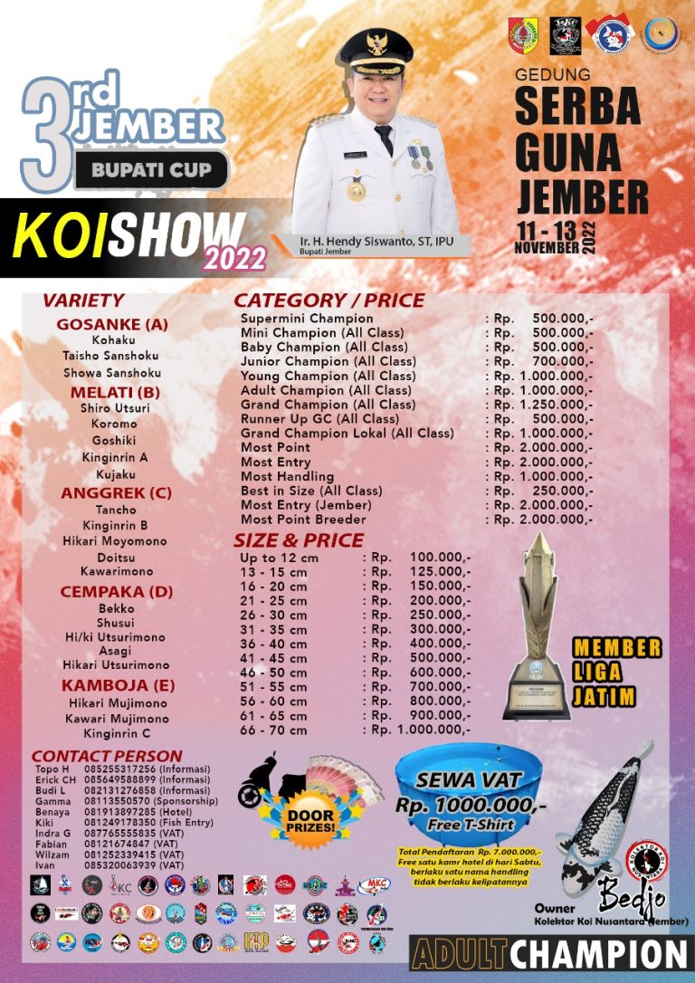 3rd jember koi show 2022